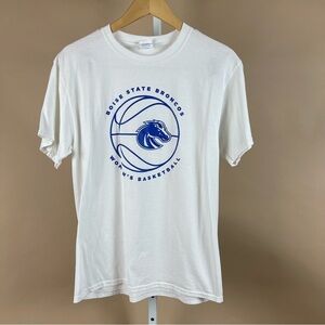 Port & Co Core Blend Size Medium Boise State Broncos Graphic Crewneck Tee Shirt